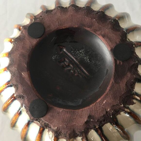 Brown Beige Round vase - Picture 3 of 4